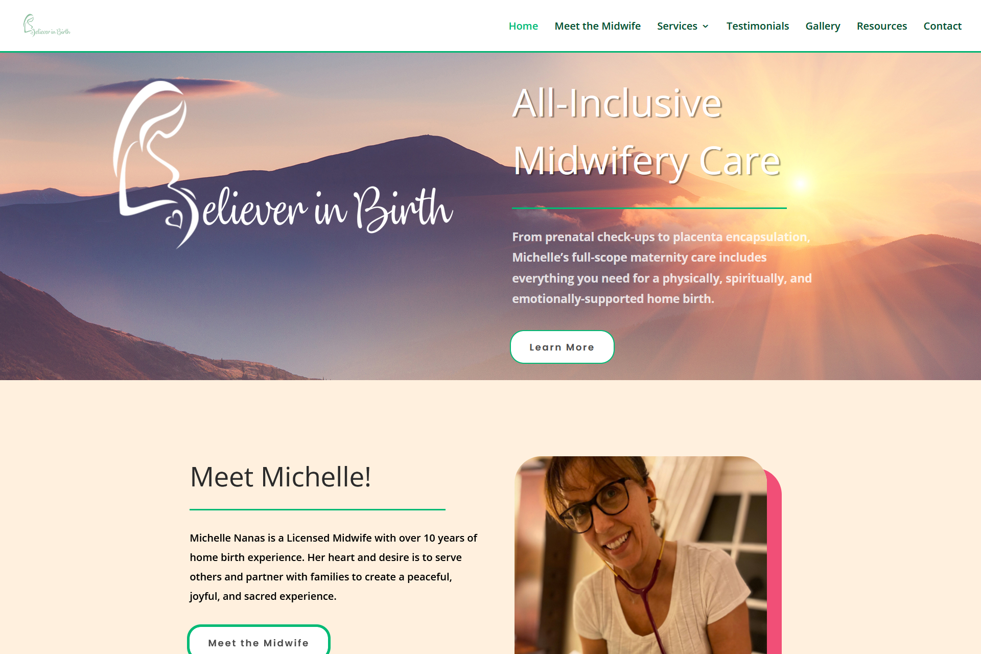 Michelle Nanas, Christian Midwife